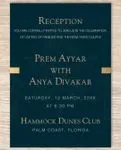 Indian Wedding Ganesha Simple Flat 5x7 Wedding Invitation