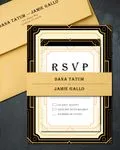 Aztec Design Simple Flat 5x7 Wedding Invitation