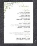 Authentic Flavors Wedding Menu Cards