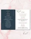 Creative Shoots Wedding Program Cards