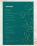 Golden Minimalist Jade Wedding Menu Cards