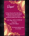 Pink Design Indian Wedding Invitation