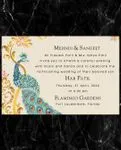 Dazzle Peacock Indian Wedding Invitation