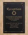Luxurious Gold Simple Flat 5x7 Wedding Invitation