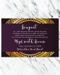 Gold Circular Border Indian Wedding Invitation