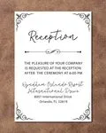 Minimalist Class Simple Flat 5x7 Wedding Invitation