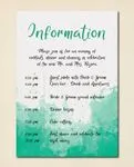 Watercolor Sea Water Simple Flat 5x7 Wedding Invitation