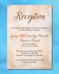 Watercolor Earth Tones Simple Flat 5x7 Wedding Invitation