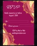 Pink Design Indian Wedding Invitation