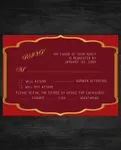 Regal Simplistic Red Indian Wedding Invitation
