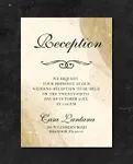 Glittering Desert Simple Flat 5x7 Wedding Invitation