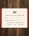 Simple Indu and Red Indian Wedding Invitation
