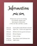 Simplicity and Elegance Simple Flat 5x7 Wedding Invitation