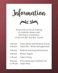 Simplicity and Elegance Simple Flat 5x7 Wedding Invitation