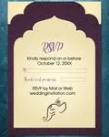 Simple Elephant Indu Indian Wedding Invitation