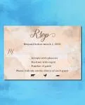 Watercolor Earth Tones Simple Flat 5x7 Wedding Invitation