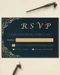 Luxury Indian Frames Simple Flat 5x7 Wedding Invitation