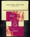 Pink Design Indian Wedding Invitation