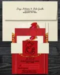 Wedded Indian Red Wedding Invitation