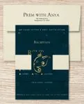Indian Wedding Ganesha Simple Flat 5x7 Wedding Invitation