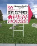 Keller Williams Realty Complex Geometric Arrow Shape Sign