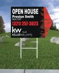 Keller Williams Realty Red Abstract Arrow Shape Sign