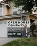 COMPASS Elegant Gray Yard Sign