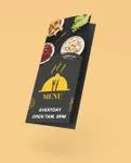Yellow and Black To-Go Menus