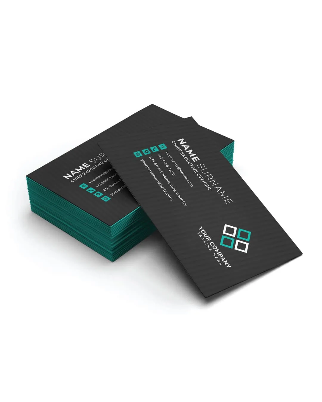 Painted Edge Business Cards