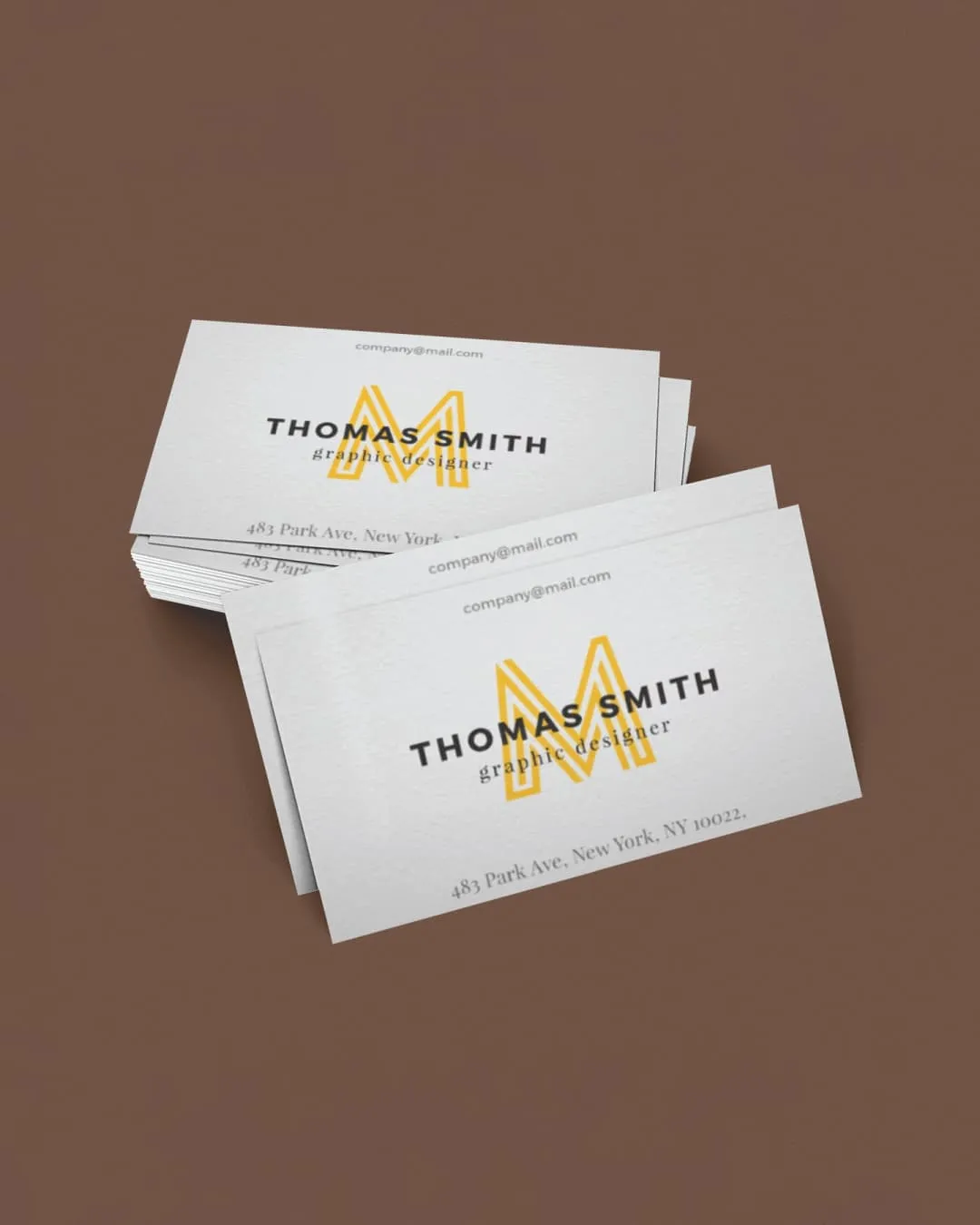 Suede Business Cards