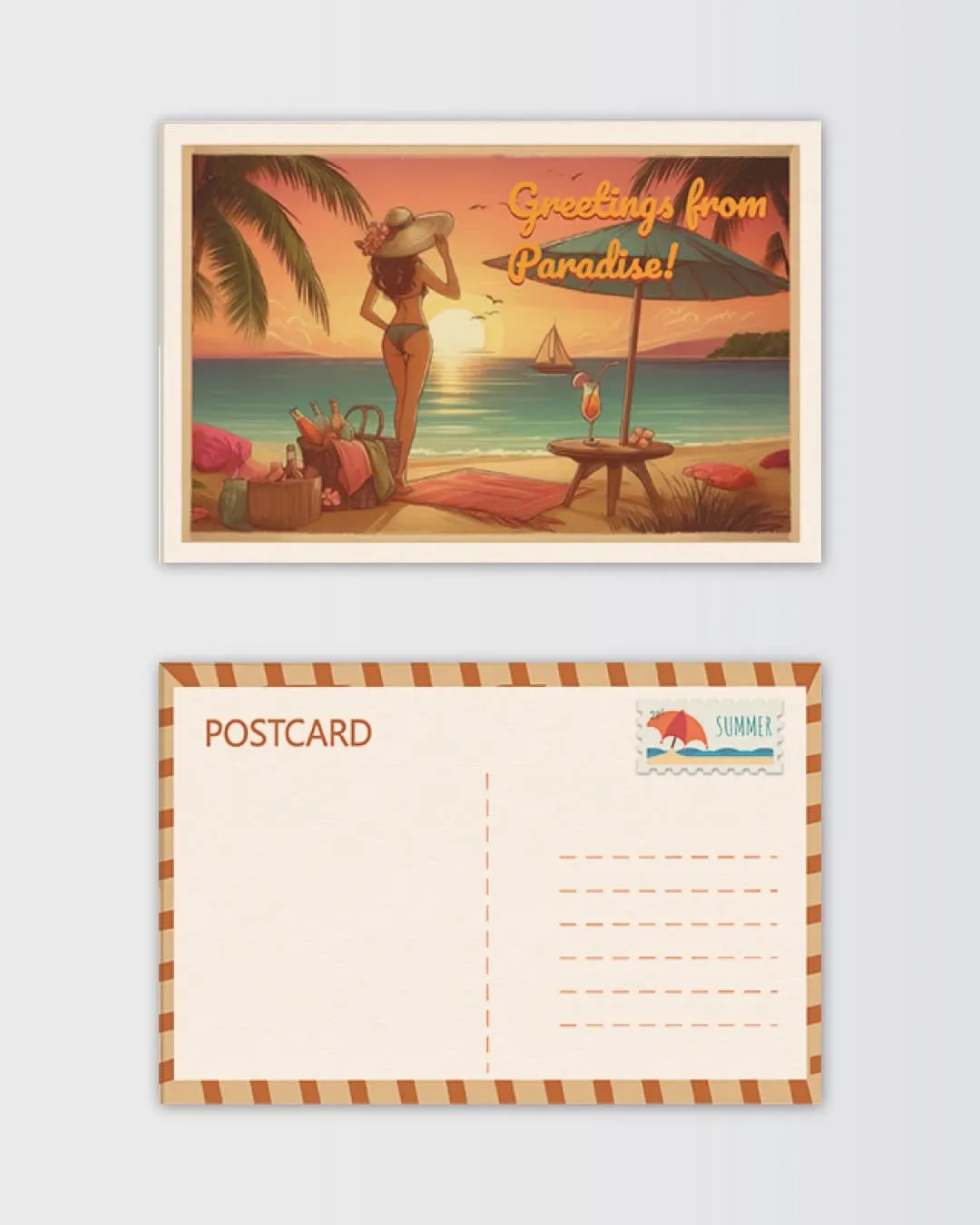 Illustrated Postcards