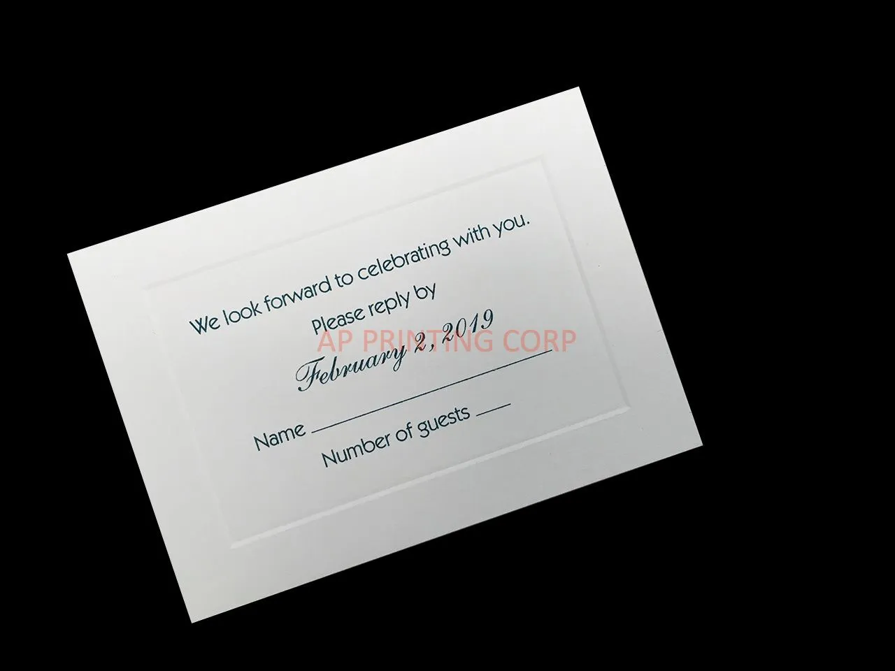 White Paneled Petite [CC-01] Elegant Wedding Invitation