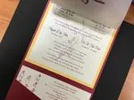 PSQ-77-MMM-EF-RD6 Mars, Gold, Quartz Pocket & Folder Invitation