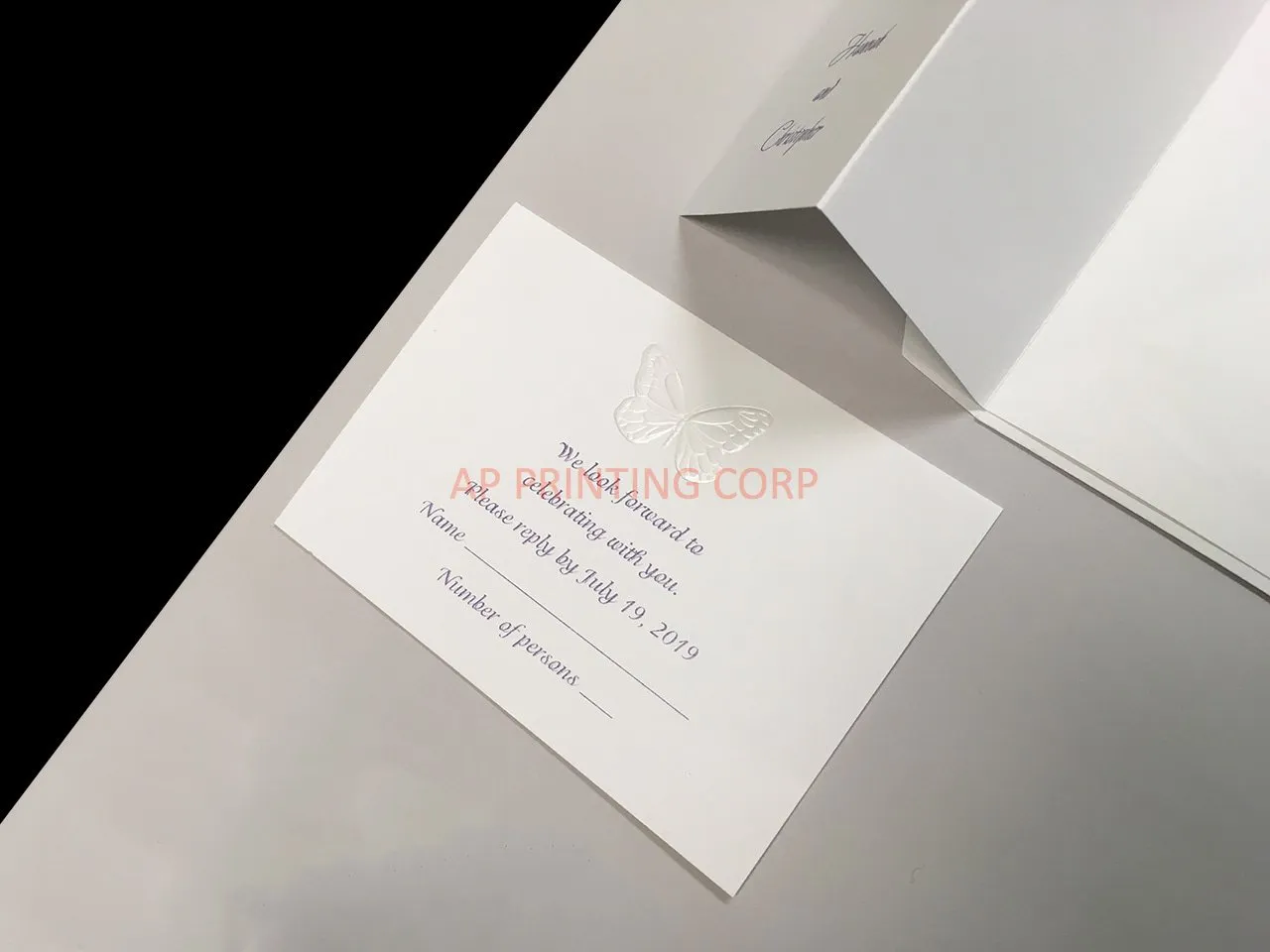 Butterfly Wishes [CC-15] Pocket & Folder Invitation