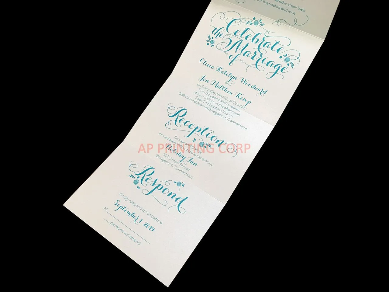 Marriage Celebration Seal & Send [CC-30] Pocket & Folder Invitation