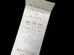 Retro Typography Seal & Send [CC-30] Pocket & Folder Invitation