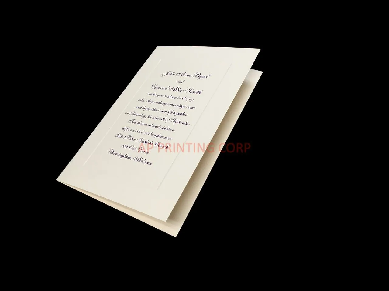 Traditional Panel Grace [CC-02] Pocket & Folder Invitation