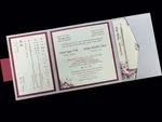 PSQ-77-MMM-2WL Silver, Mars, Poison Ivory Pocket & Folder Invitation