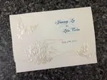 K975 [I-11] Enchanted Melody Birds & Doves Wedding Invitation