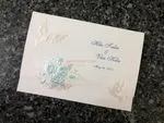 K976 [I-11] Dusk Delights Birds & Doves Wedding Invitation