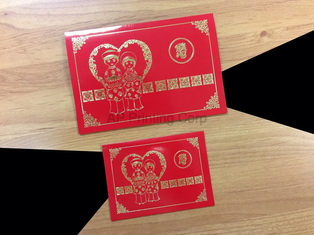 DR8-DB-V [V-L-01] Whispering Love Bride & Groom Wedding Invitation
