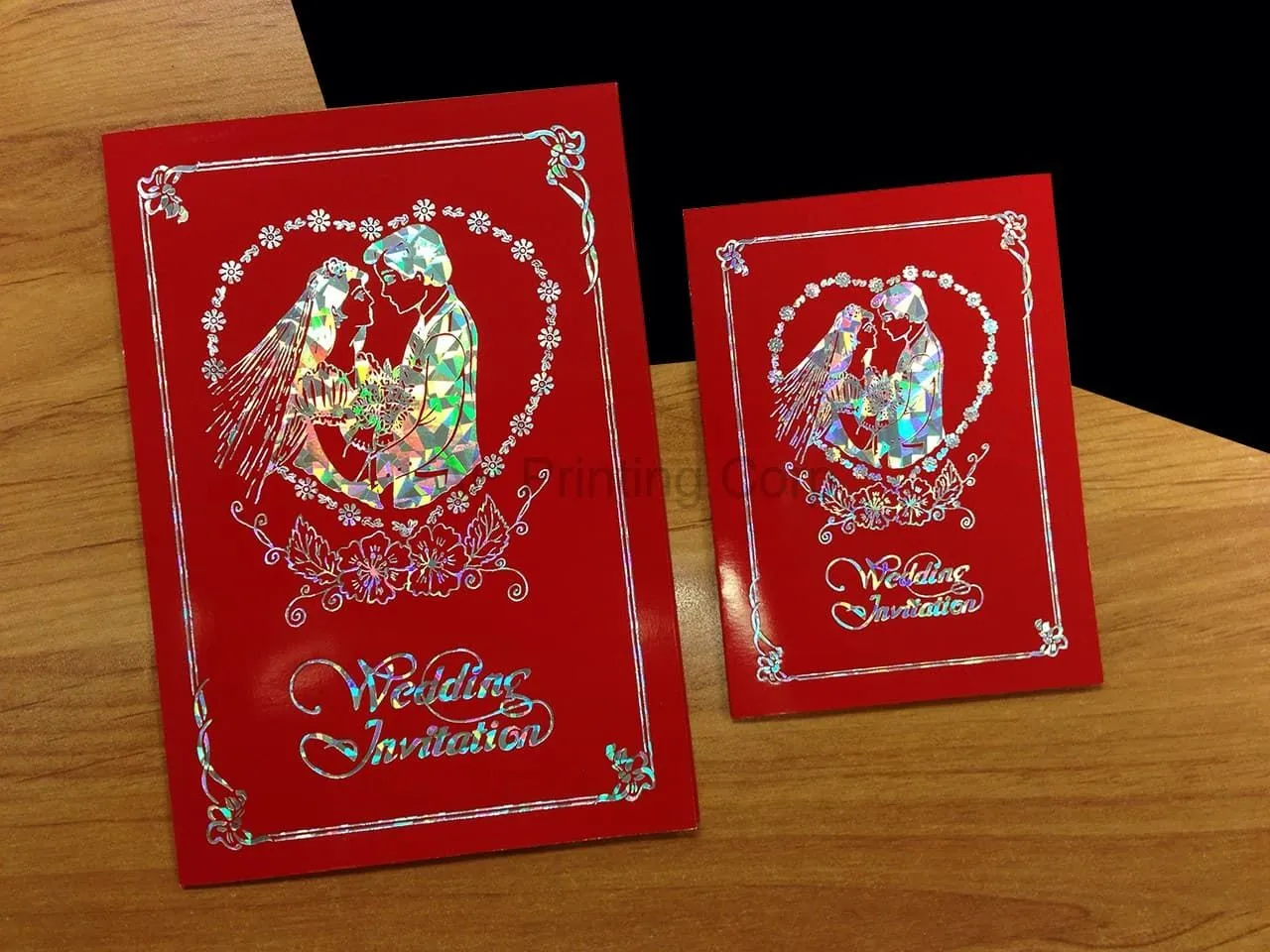 DR9-DB-RF [V-L-02] Sophisticated Love Bride & Groom Wedding Invitation