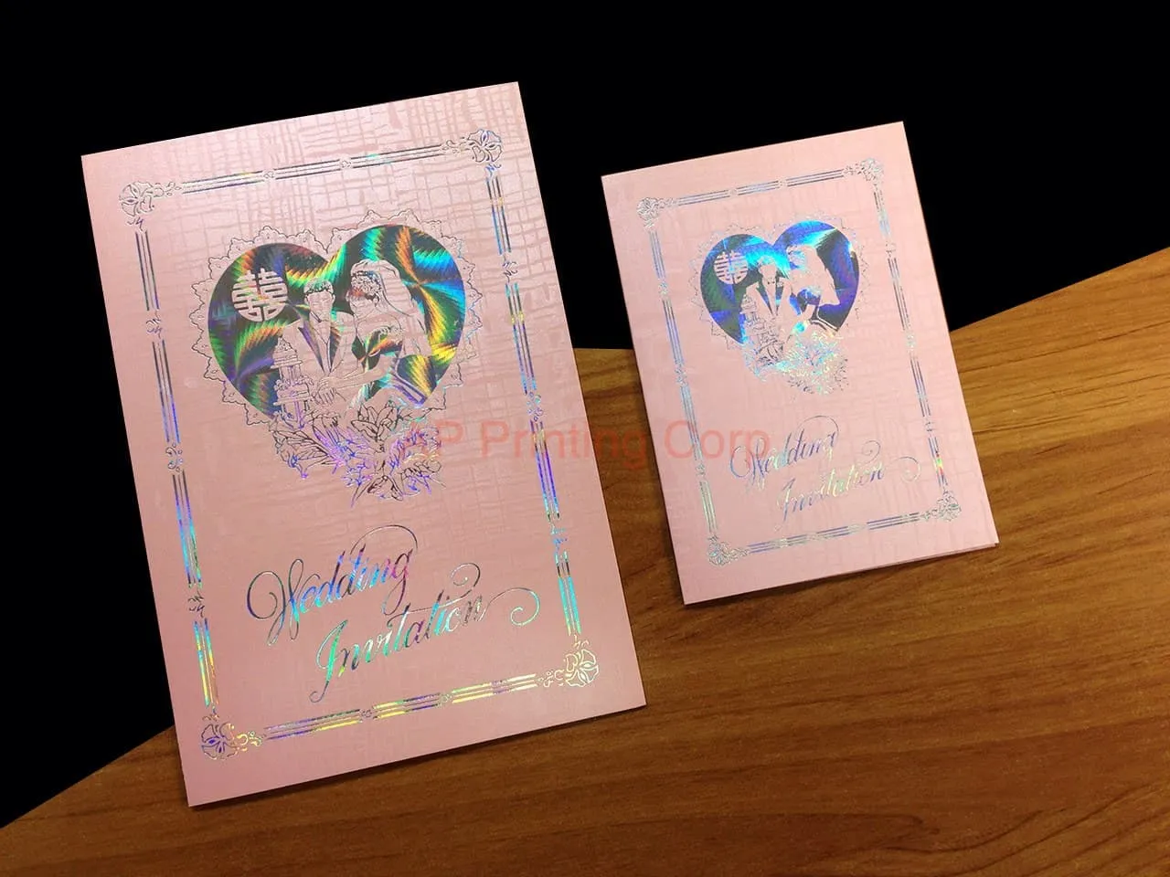 DRCB-HT-RF [V-L-02] Love's Tapestry Bride & Groom Wedding Invitation