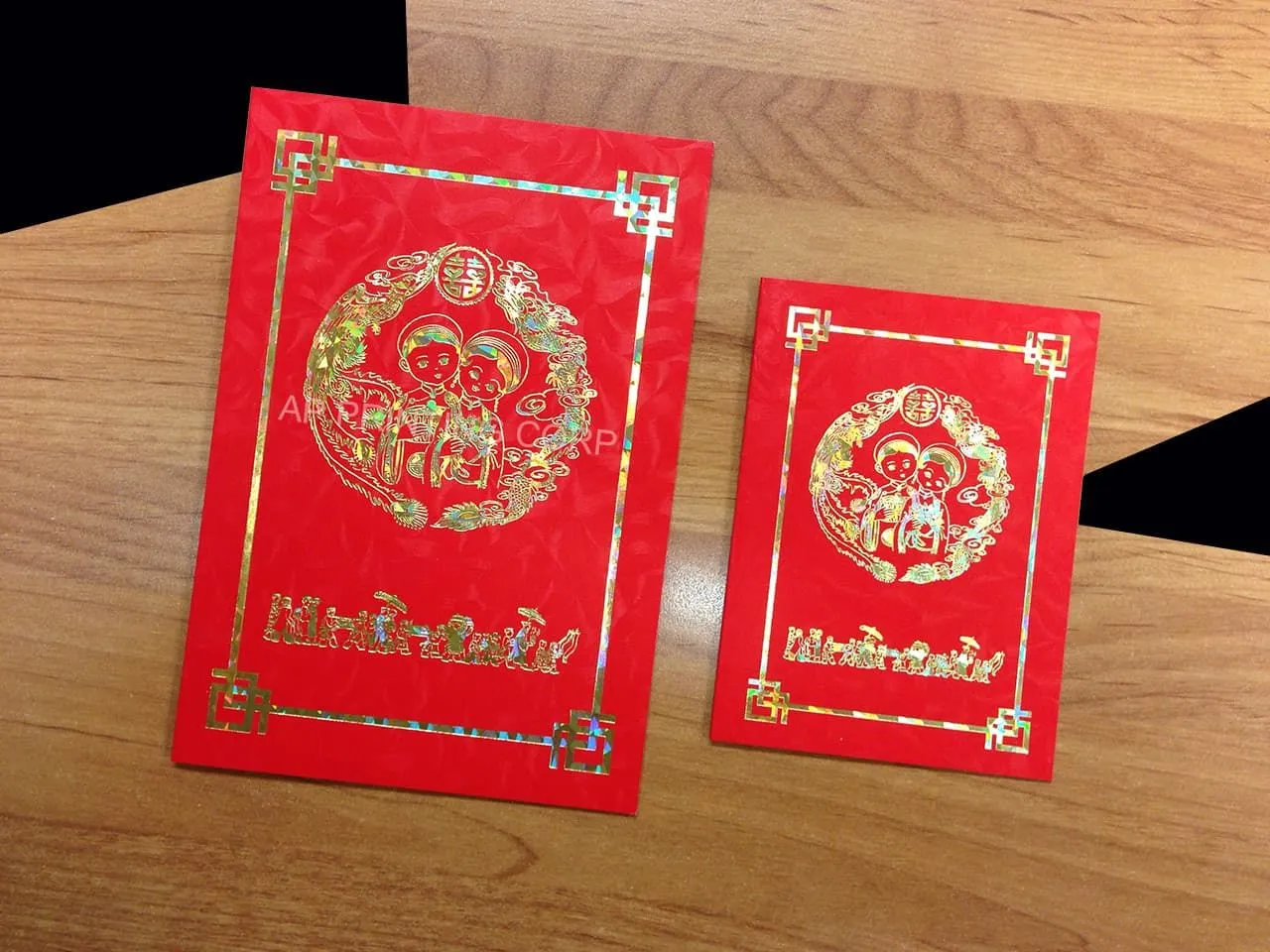 DRRP1-DVS-V2 [V-L-02] Radiant Rosettes Bride & Groom Wedding Invitation