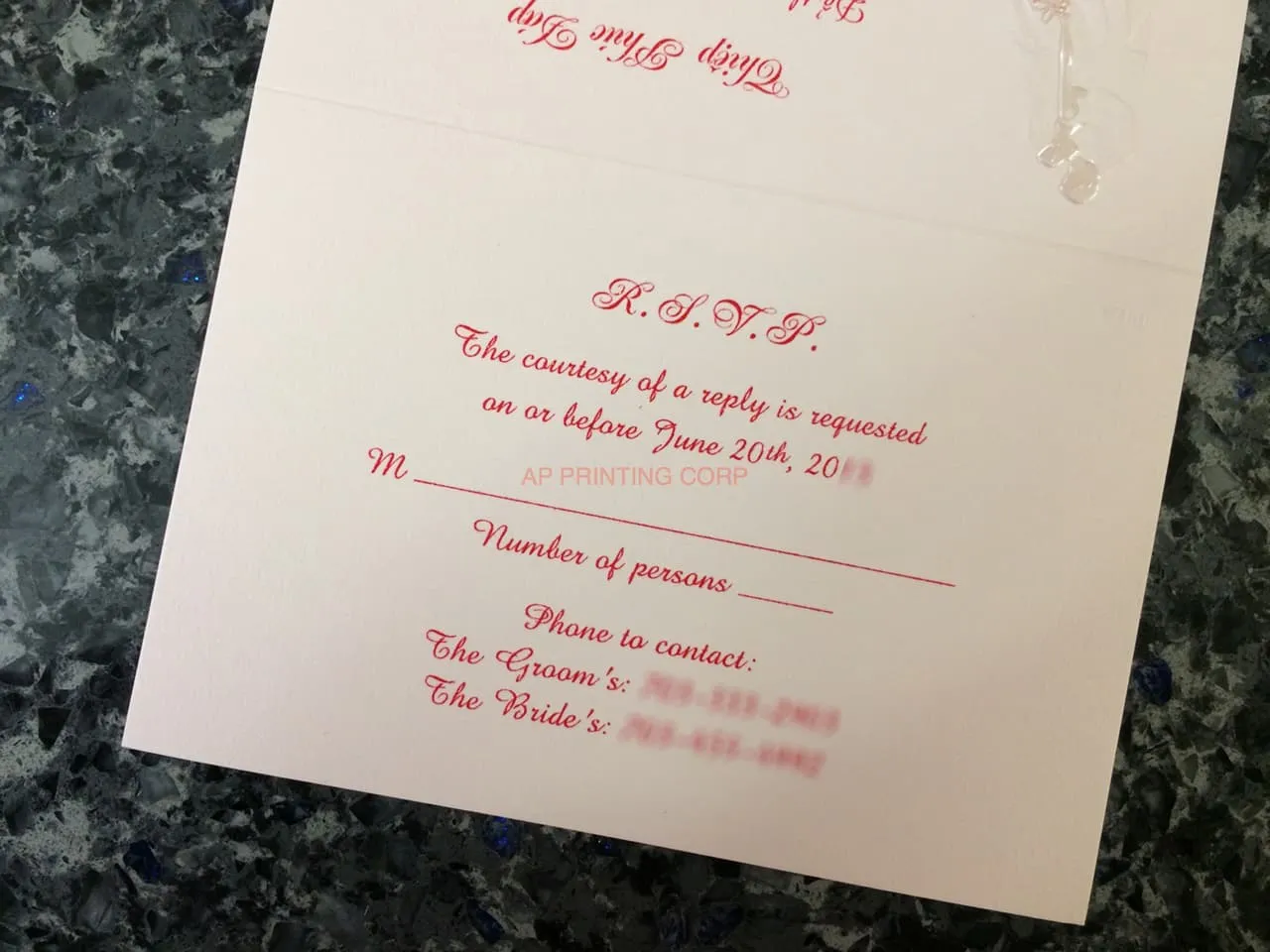 K8707 [I-11] Serenade of Love Bride & Groom Wedding Invitation