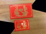 RP1-DC-V [V-L-01] Serene Power Dragon & Phoenix Wedding Invitation
