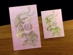 RP2-HTD-V [V-L-01] Moonlit Dragon & Phoenix Dance Wedding Invitation