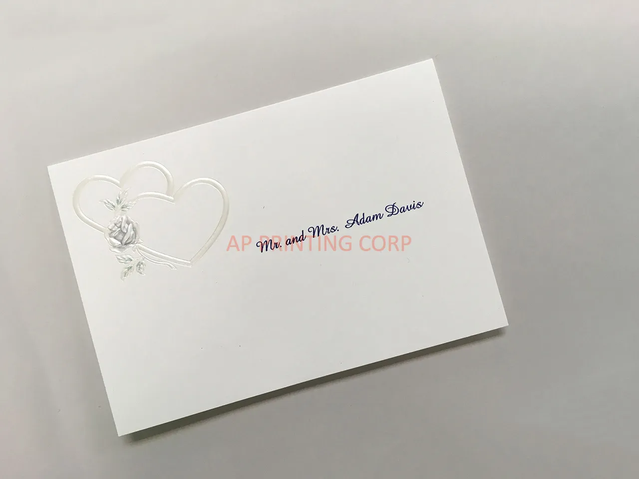 [CC-25] Ethereal Embrace Hearts Wedding Invitation