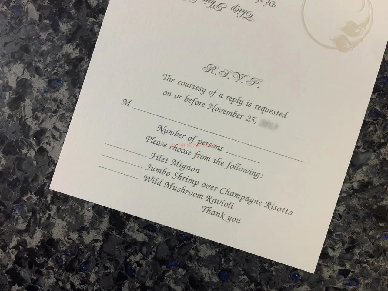 AP-[I-14] Subtle Sophistication Flowers Wedding Invitation