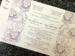 K8536 [I-11] Graceful Garden Flowers Wedding Invitation